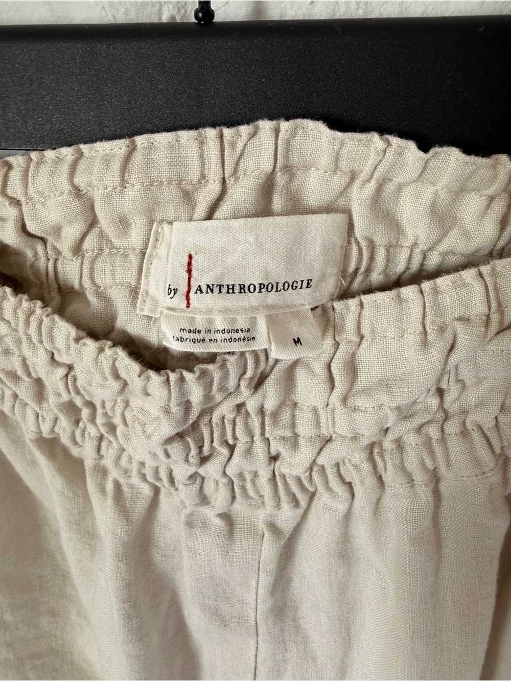 Anthropologie Somerset Wide-Leg Linen Pants — sand - Picture 6 of 10